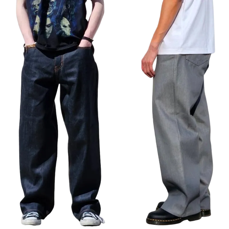Neo Blue Baggy Pants