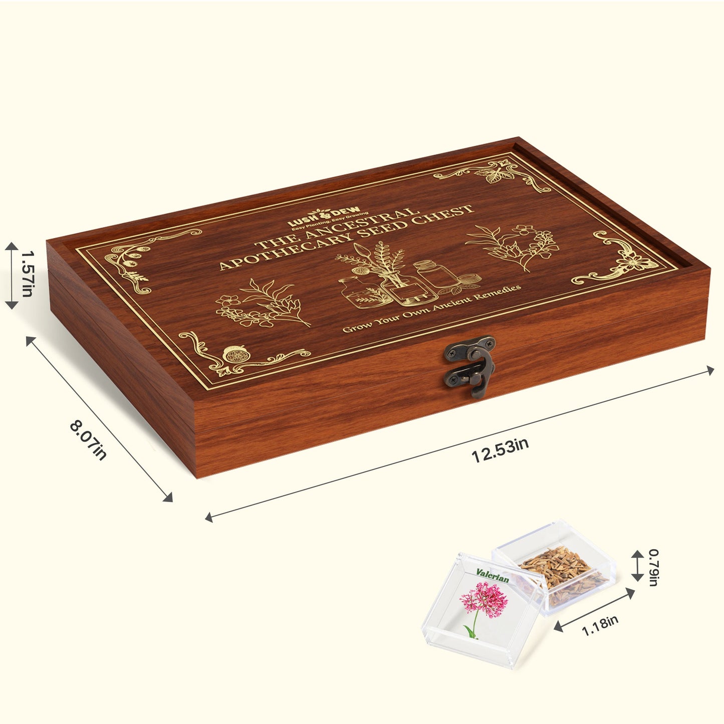 The Ancestral Apothecary Seed Chest - 40 Varieties of Medicinal Herb Seeds
