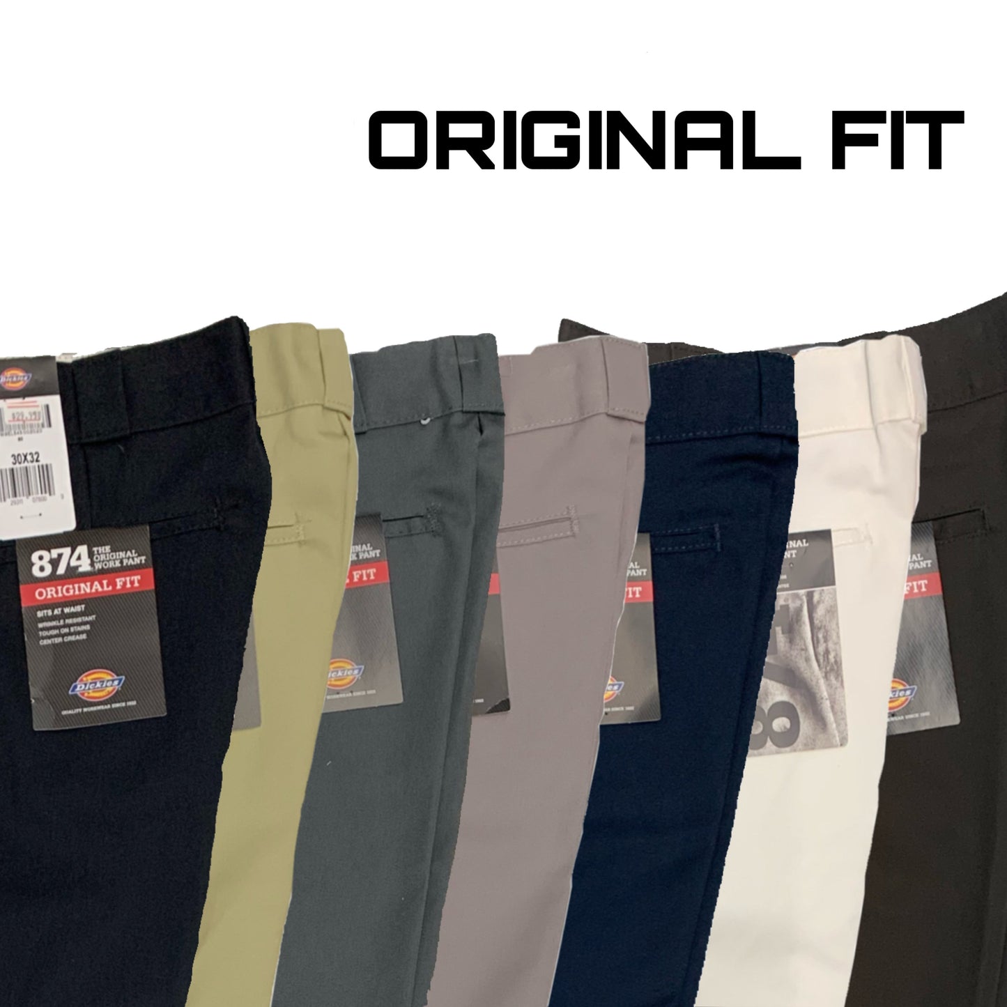 Dickies Original Fit 874 Work Pants (Size 42 - 50)